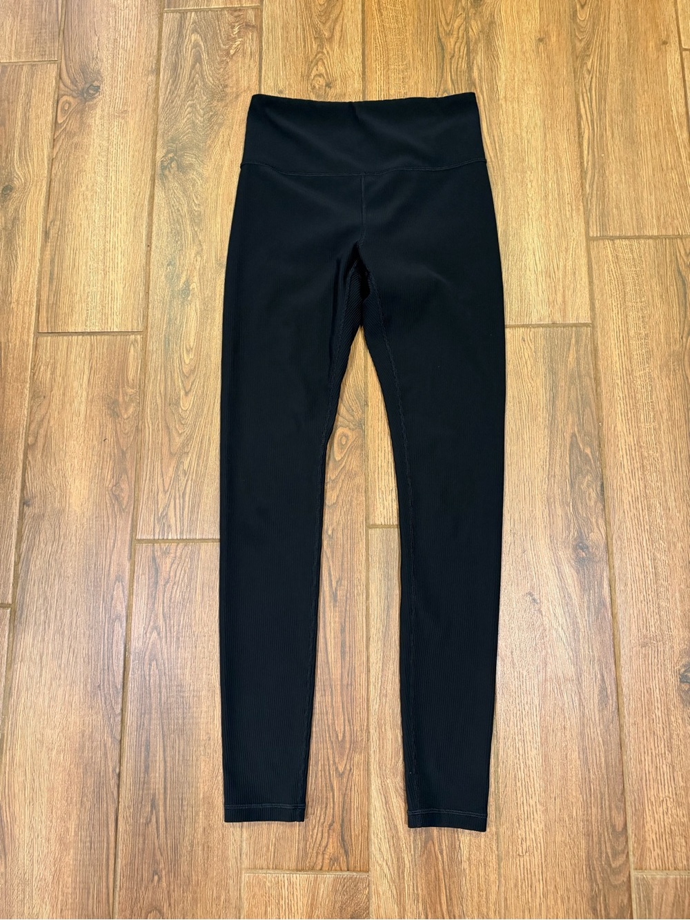 Athleta Elation Rib Tight Women's Black Ankle Leggings Size S